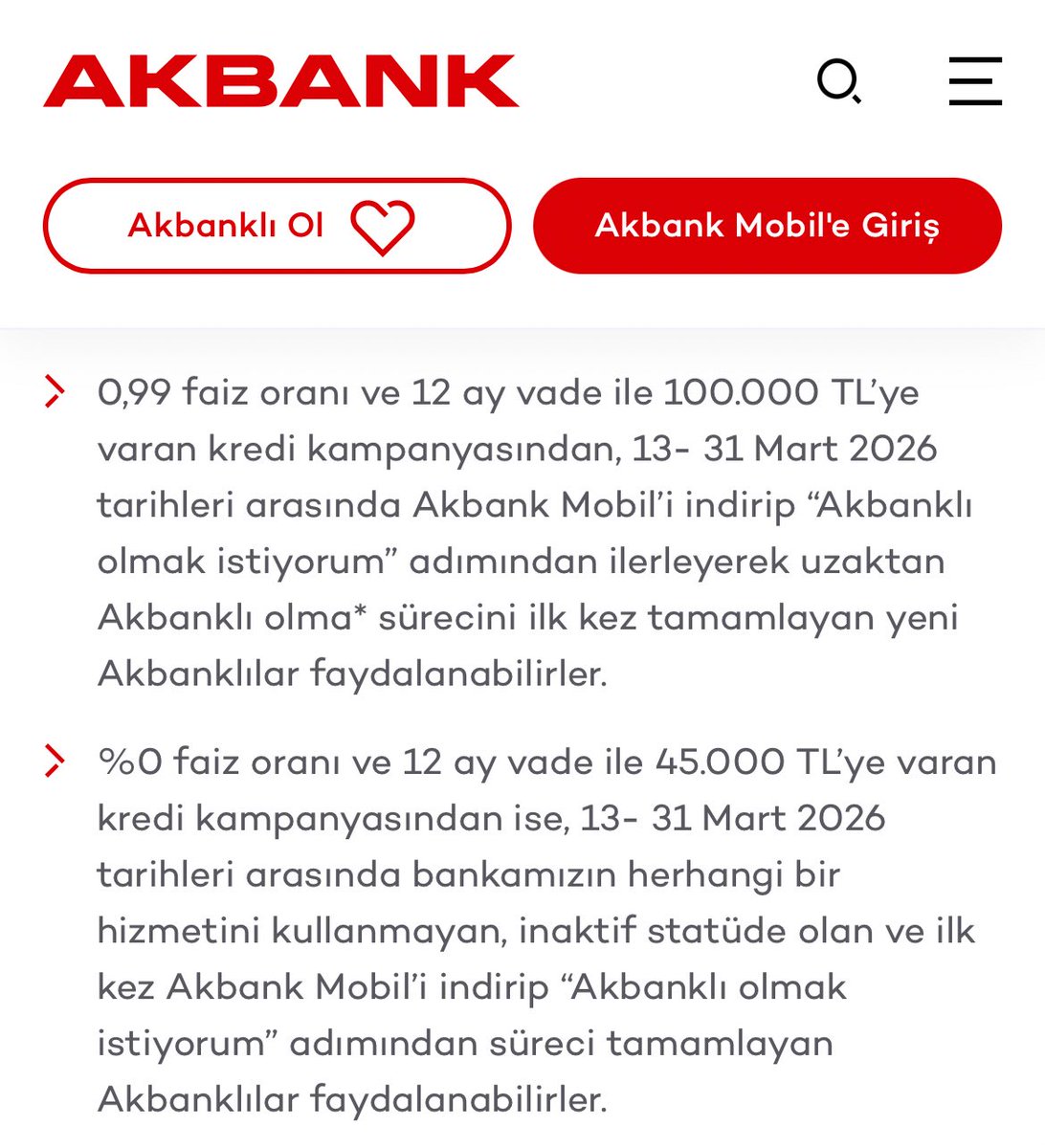 BuseeAkinn's tweet photo. Reklam yapmasına rağmen mobilde böyle bir kredi hakkı tanınmıyor. Müşteri hizmetlerini arayınca bu kampanyamız bitti, size nakit avans verelim diyorlar. Yanıltıcı reklam değil de nedir?  #Akbank @BDDKResmi https://t.co/II24NeHpI3