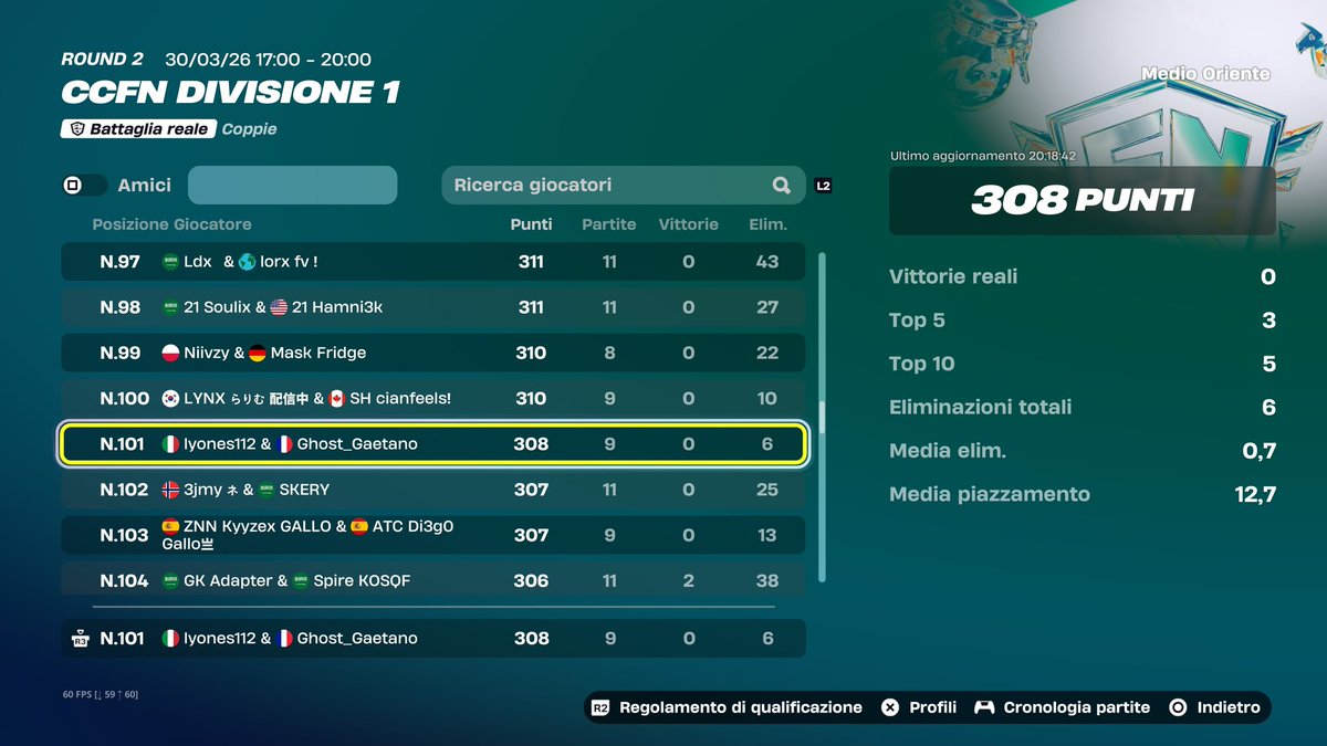lyones112's tweet photo. Top 101 div 1 w @Gaetano100039 didn't find last game https://t.co/BZrqyQbHUD