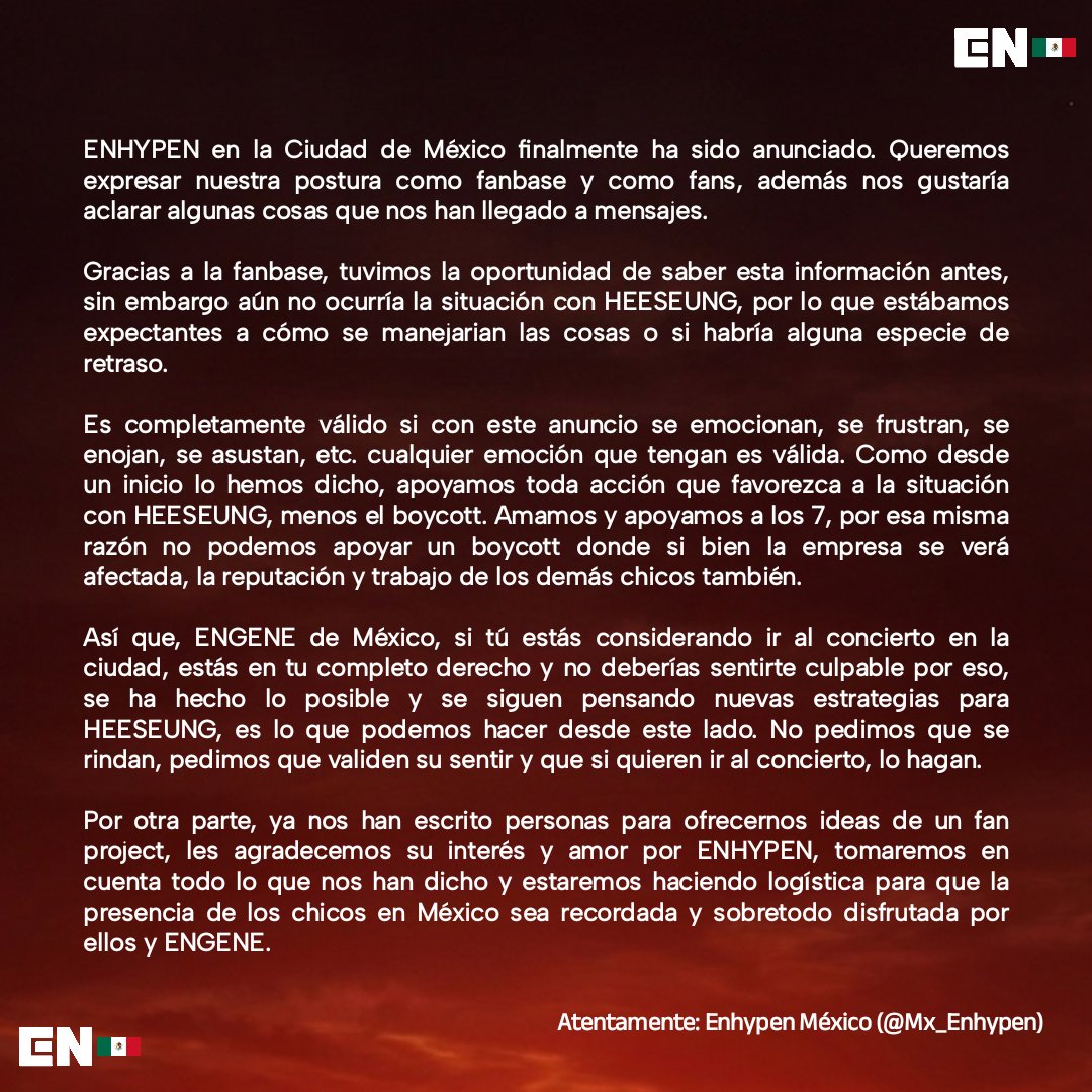 Enhypen México 🇲🇽 tweet media