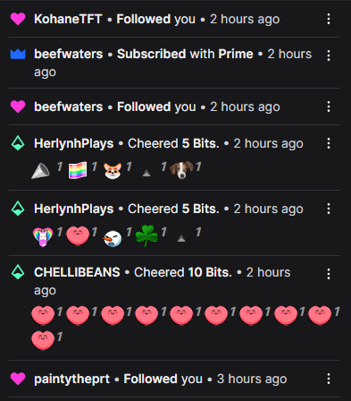 I never expected this tonight really appreciate everyone who dropped by my stream and showed their support! 🥹💜