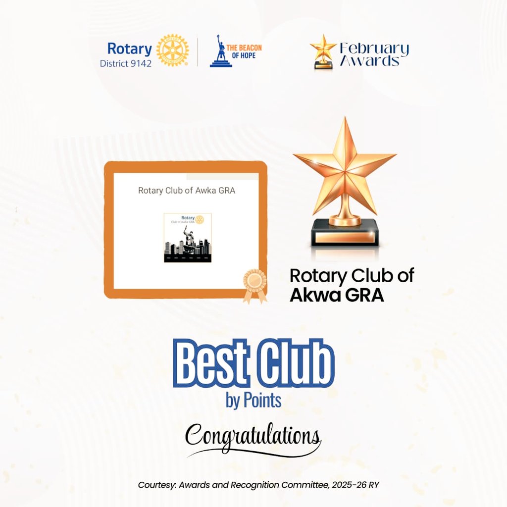 Chiomaisation's tweet photo. Huge wins for @RCAwkaGRA 🙏🏿!  We are on cloud 9🔥. Best Club by Points, Best Club in Public Image, and I got tagged Best President!  
Service is what life is all about,  join @Rotary today.
#RotaryClubOfAwkaGRA
#RotaryDistrict9142
#ServiceAboveSelf #RotaryIsTheWayToBe https://t.co/9pCH0q969a