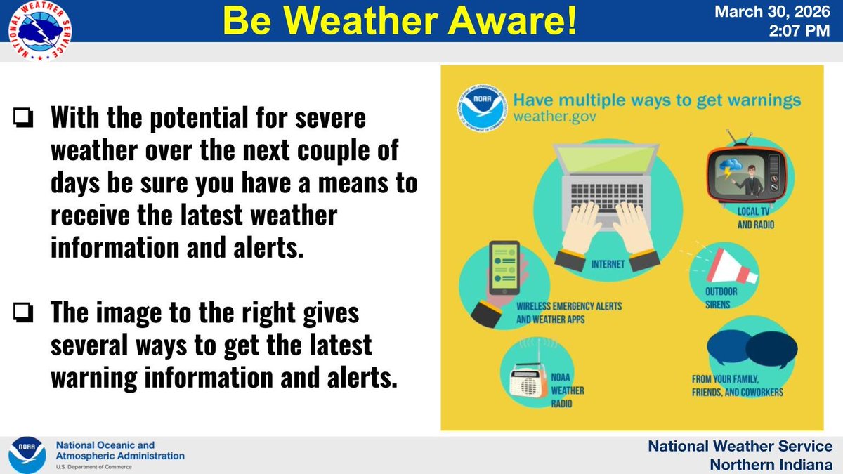 NWS Northern Indiana tweet media