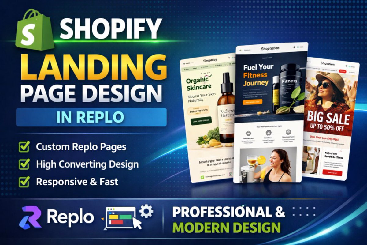 Matthew_replo's tweet image. 我用 Replo 为 Shopify 构建落地页，这些页面从上线第一天起就设计好实现转化。

没有臃肿代码。没有漫长的开发周期。只有干净、策略性的页面，让您的顾客真正会回应和转化。

如果您是正在通过付费广告规模化的 DTC 品牌，欢迎随时给我发私信。#Shopify #ShopifyDeveloper #ShopifyStore #ecommerce