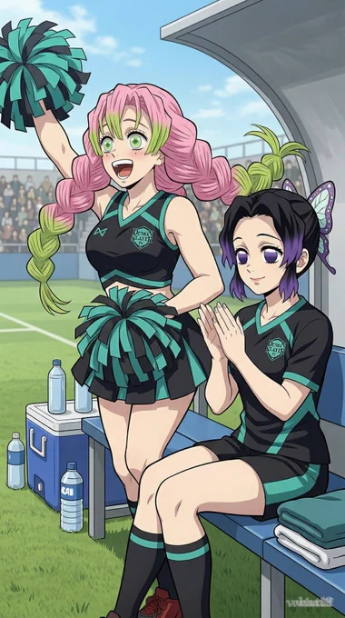 Hashira boy's team and their cheerleaders~ Demon slayer AU