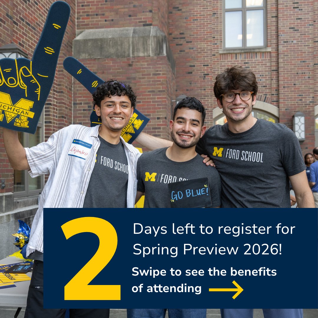 Gerald R. Ford School of Public Policy tweet media