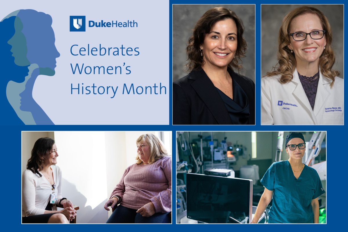 dukeobgyn's tweet photo. Angeles Alvarez Secord, MD, MHSc, has been appointed chair of the NRG Investigator &amp; Career Development Committee. Emma Rossi, MD is the lead PI for a multicenter clinical trial testing a state-of-the-art robotic system for gyn procedures. Research. Education. Patient Care. 👏 https://t.co/fHaDqg17Cc