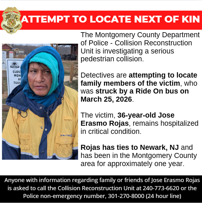 Montgomery County Department of Police tweet media