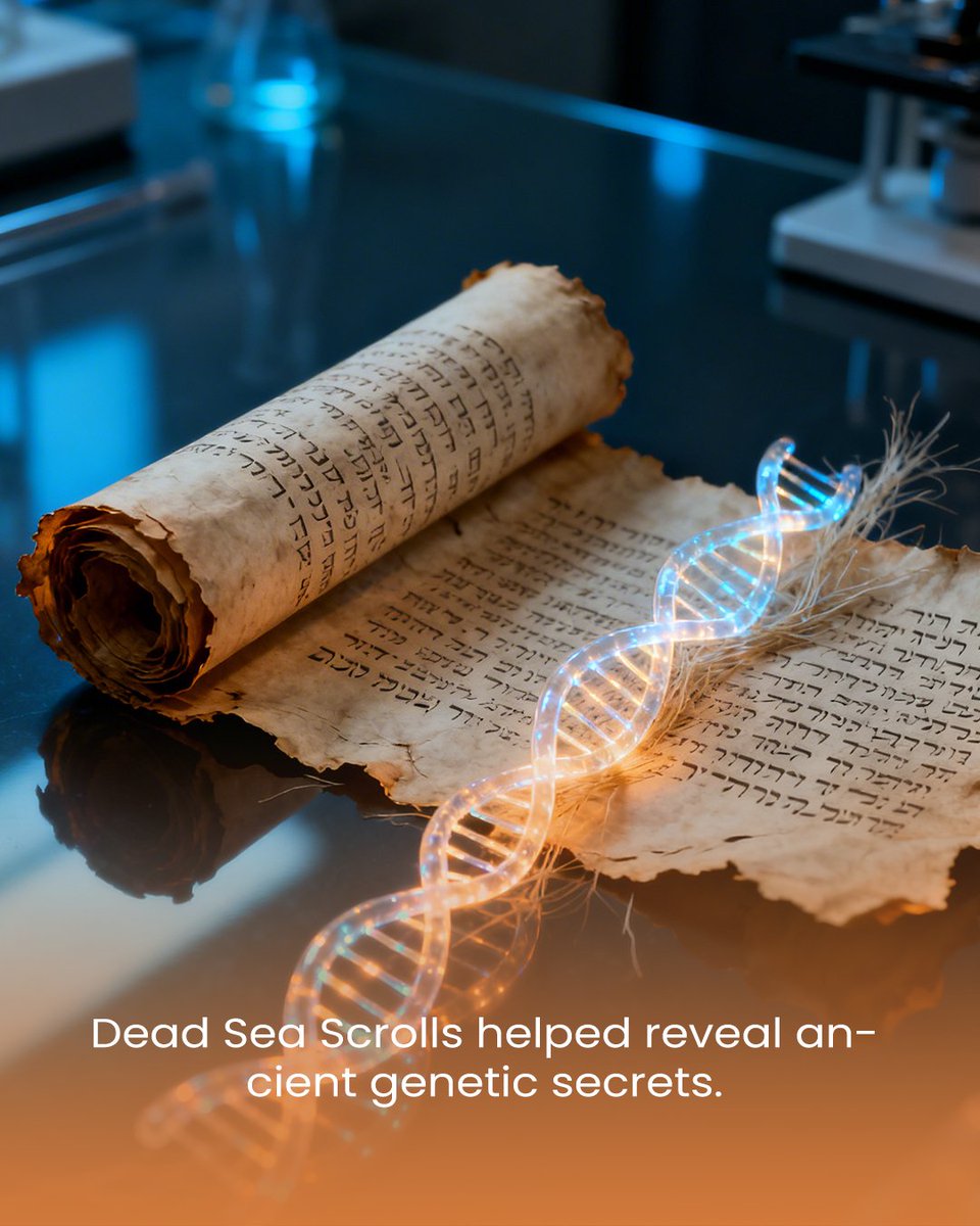 christertuffing's tweet photo. The Dead Sea Scrolls weren’t just about religious texts. In 1950, a discovery in the Judean Desert led scientists to genetic clues found in ancient DNA, much older than we once thought. 

#genesofthepast #christerjansson #truthinhistory #ancientdna #fossilsinthegenes https://t.co/hren5BXxFu