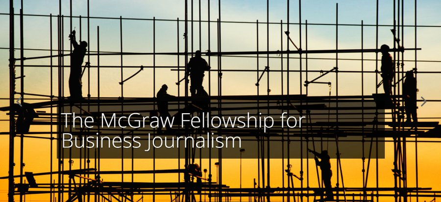 gijnAfrica's tweet photo. Got a great idea for a story that follows the money?

@mcgrawcenter's fellowship offers editorial &amp; financial support to journalists to produce an investigative or enterprise story on an important business, financial or economic topic. 

Apply by April 13. https://t.co/oUh5upLUcB https://t.co/HwWqMYLNIW