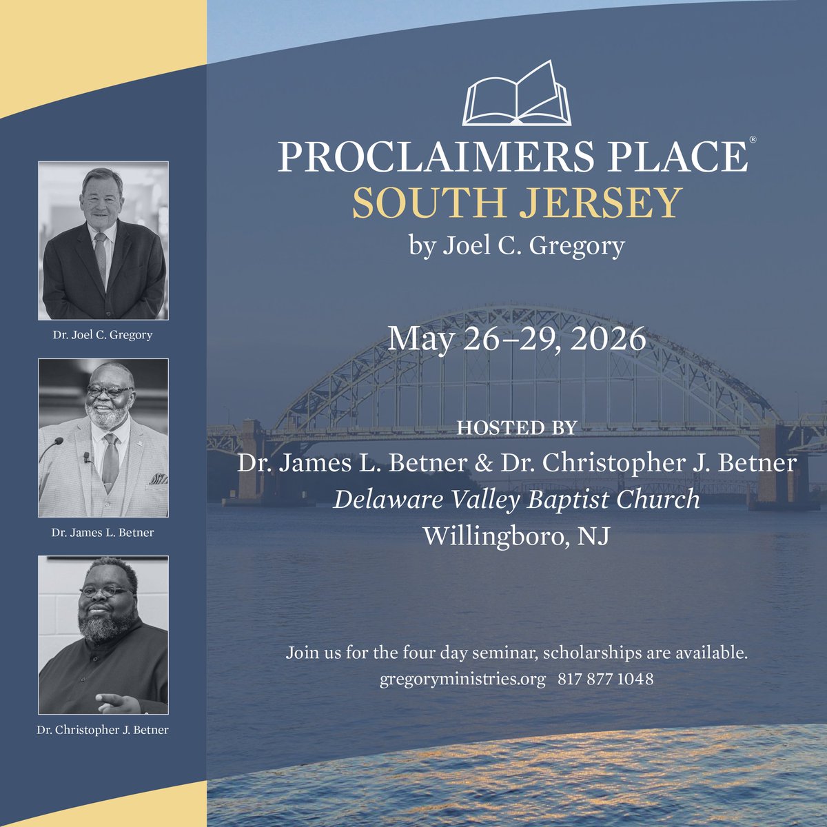 JCGMinistries's tweet photo. Join Joel and hosts Dr. James L. Betner and Dr. Christopher J. Betner for the four day seminar. Follow the link for registration and more information, act now to secure your seat, scholarships are available.
https://t.co/DMk4RI1oa4 https://t.co/toh8FDBuNT