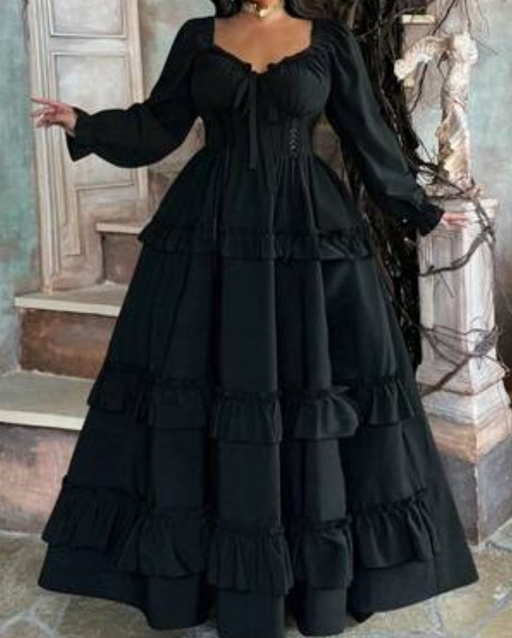 My friend <a href="/sunwolfess/">Domino 🔞</a> was feeling down in the past month so I drew her character with a dress she shared.