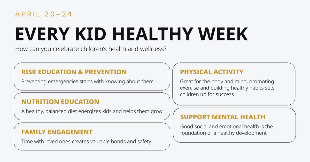 GravityCLIALab's tweet photo. During Every Kid Healthy Week, we celebrate the importance of creating environments where kids can grow up healthy and strong. From nutrition to access to healthcare, supporting children’s health helps build a healthier future for everyone.

#EveryKidHealthyWeek #PublicHealth https://t.co/ES01B6uYWA