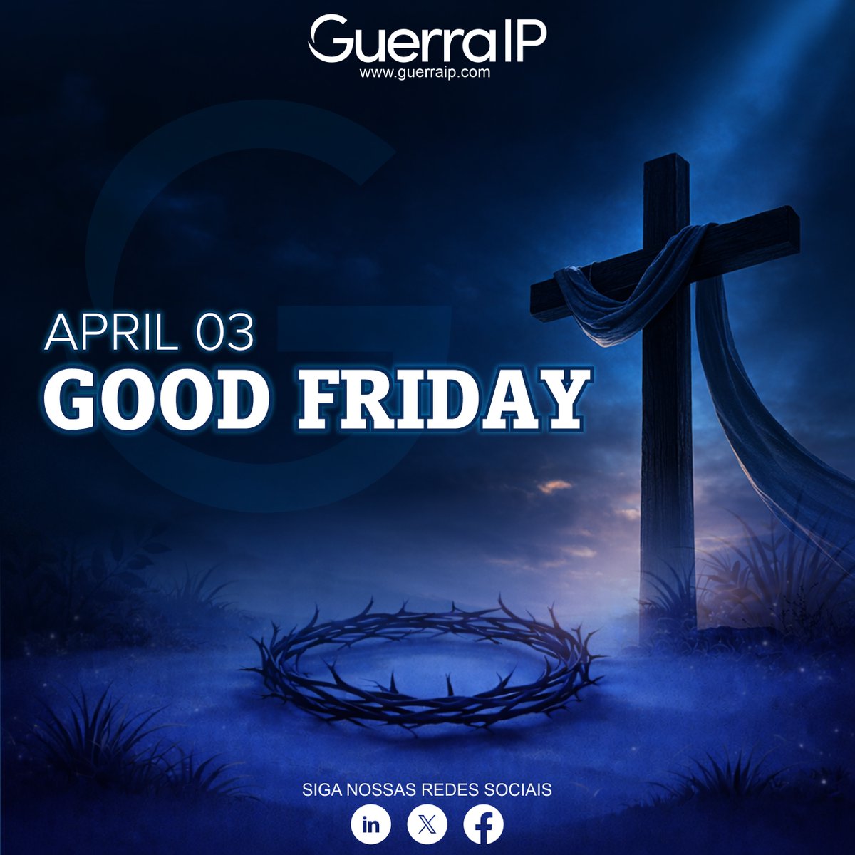 GuerraIP's tweet photo. We inform you that due to Good Friday, there will be no working hours on April 03. We will resume our activities on Monday (April 06) at 8 AM.

For urgent matters, please email us at poaoffice@guerraip.com or rjoffice@guerraip.com. https://t.co/lIUToPAGAk