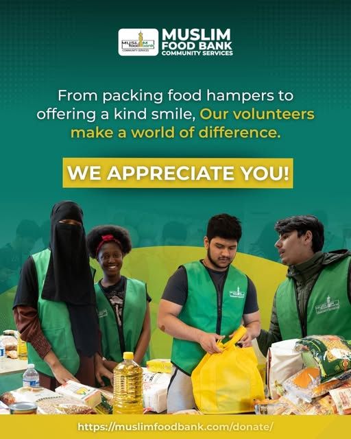 muslimfoodbank's tweet image. Our volunteers are the backbone of every impact we create.
From sorting and packing food hampers to greeting families with kindness, they show up with purpose and care.

#volunteering #volunteerwork