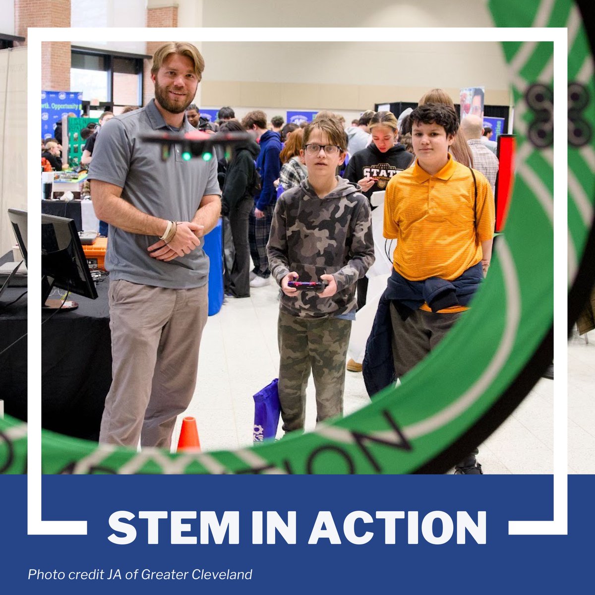 criticalops's tweet photo. Just wrapped up an awesome two days at the JA Career Walk with Junior Achievement of Greater Cleveland!

Our team had a blast showing 8th-12th grade students the exciting world of drones and drone-pilot careers. We had hands-on demos and answered a bazillion questions about FAA Part 107, certifications, and future opportunities in this fast-growing field. The energy and curiosity were incredible.