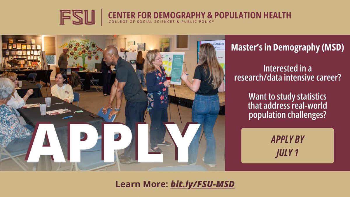 FSU Center for Demography & Population Health tweet media