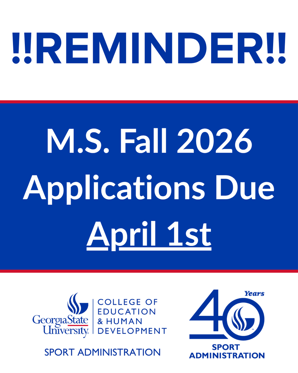 Georgia State Univ. Sport Administration Program tweet media