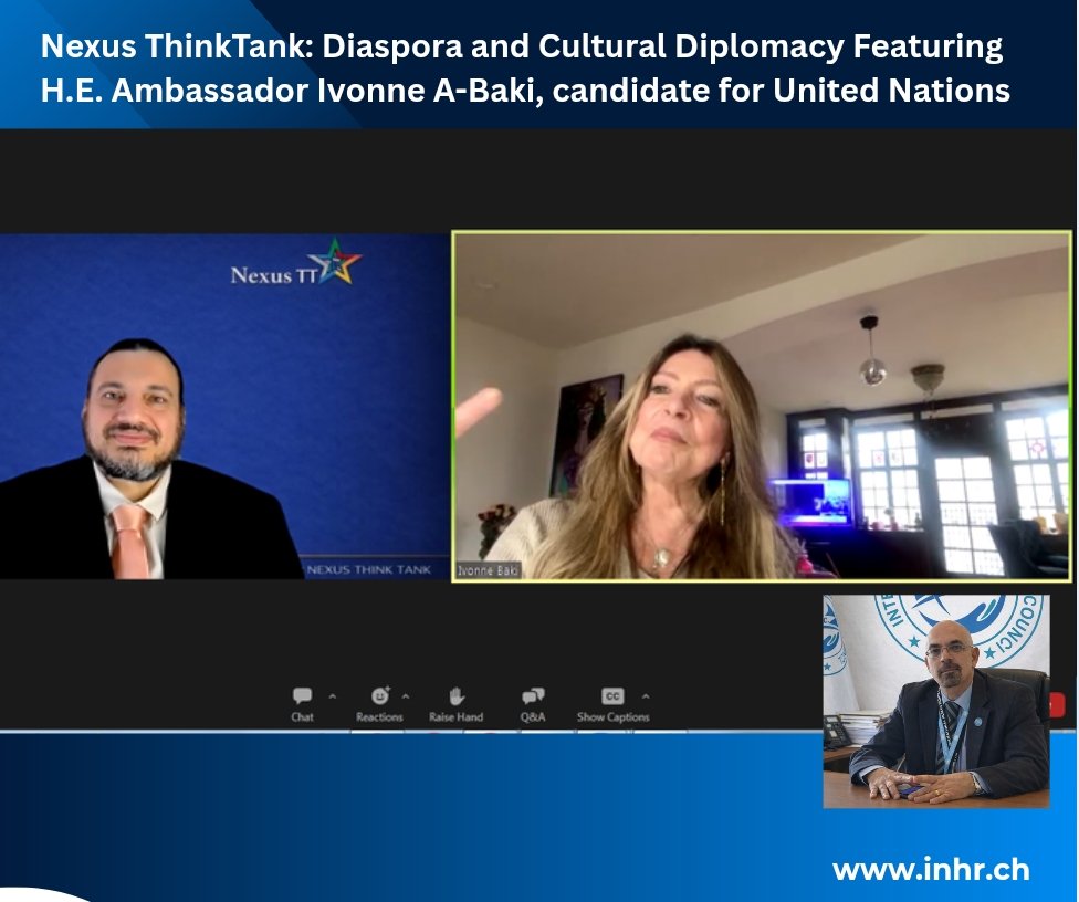 انتهيتُ الآن من جلسة مع السفيرة
<a href="/ivonnebaki/">Ivonne A Baki</a> واستمعتُ إلى كلماتها الرائعة التي تُحفّزنا على المُضي قُدماً. أتمنى لها التوفيق في خطتها للأمم المتحدة، وسأُسند إليها بكل تأكيد العمل الذي بدأناه في المجلس الدولي لحقوق الإنسان بشأن جميع الانتهاكات التي نتابعها مع الأمم المتحدة في جنيف.