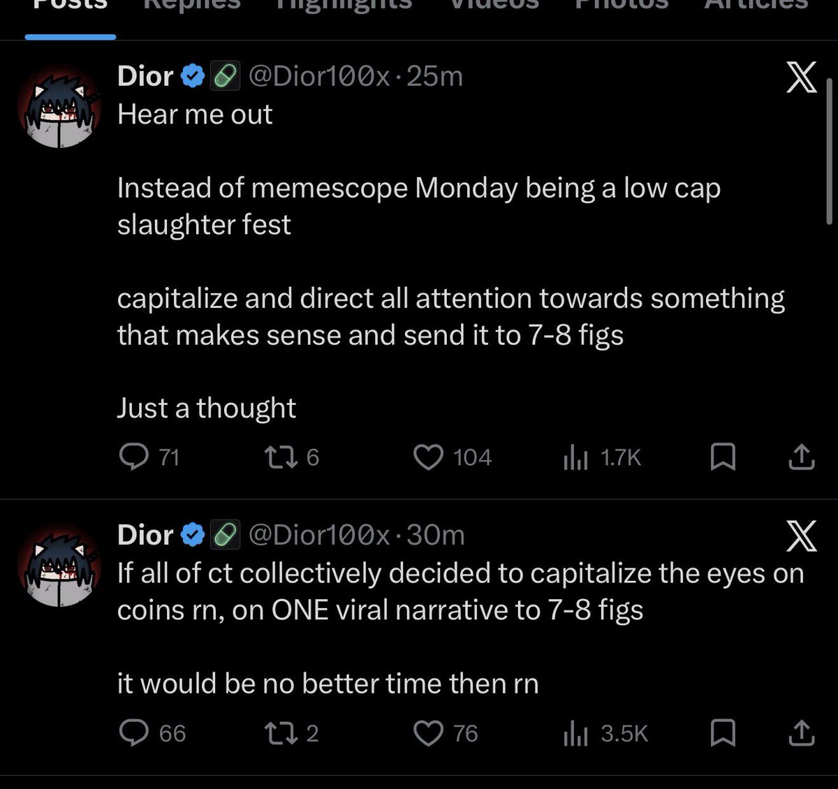 Dior tweet media