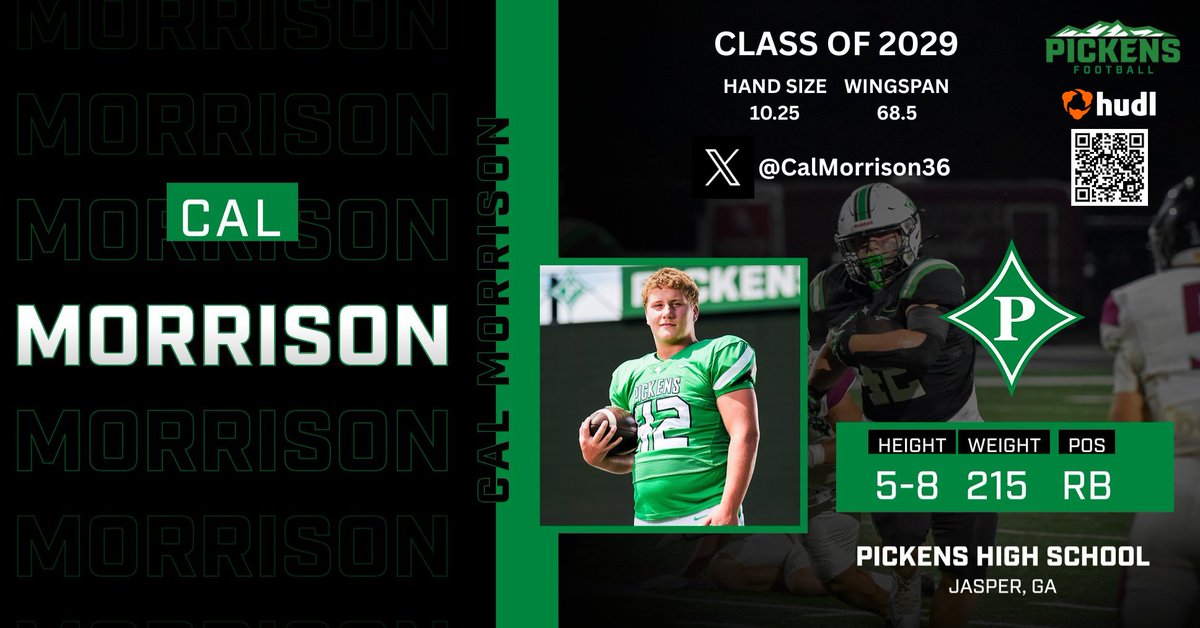 PickensFootball's tweet photo. 29 RB/DL/LB, very physical runner, hard to tackle. https://t.co/2VzseMOgNb