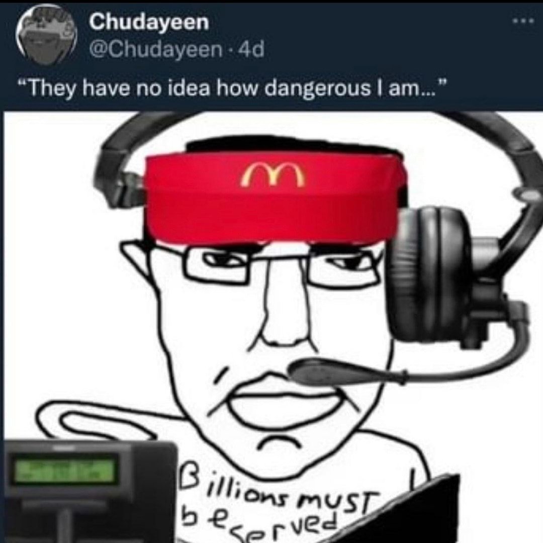MDCXCII88's tweet photo. if you're an employed chud pivot to being an unemployed $chud https://t.co/Ghkbg86GlO
