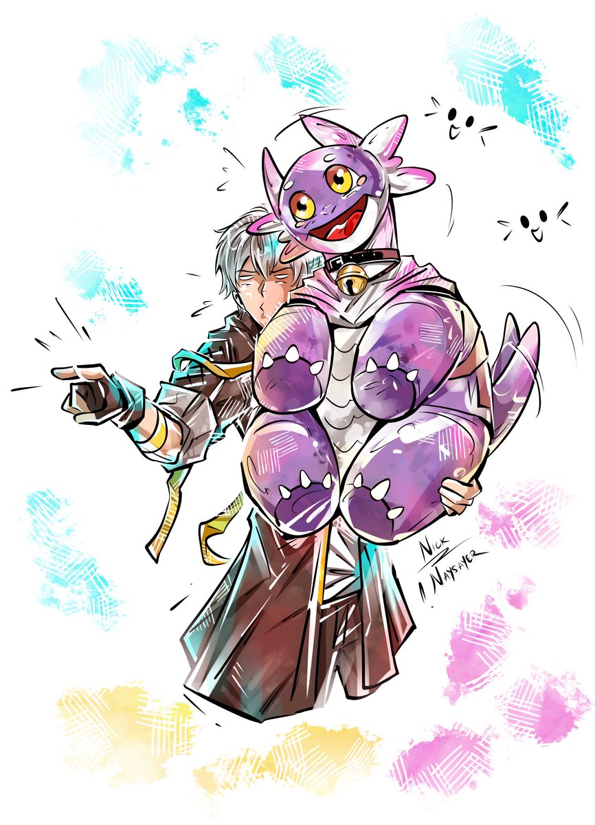 I hope we see him again ~ 🥹

#honkaistarrail #fanart #dromas #amphoreus #watercolours #digitalart #mihoyo