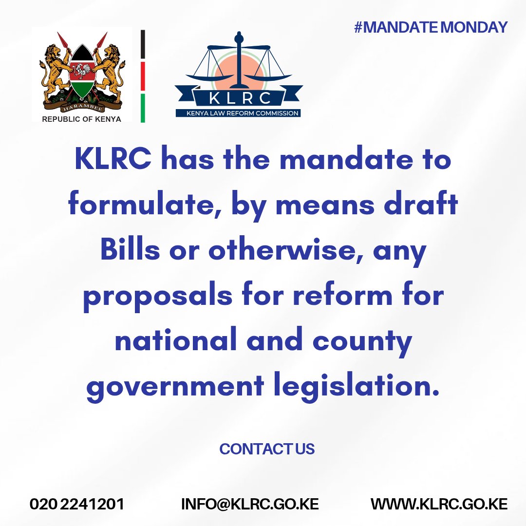 Kenya Law Reform Commission tweet media