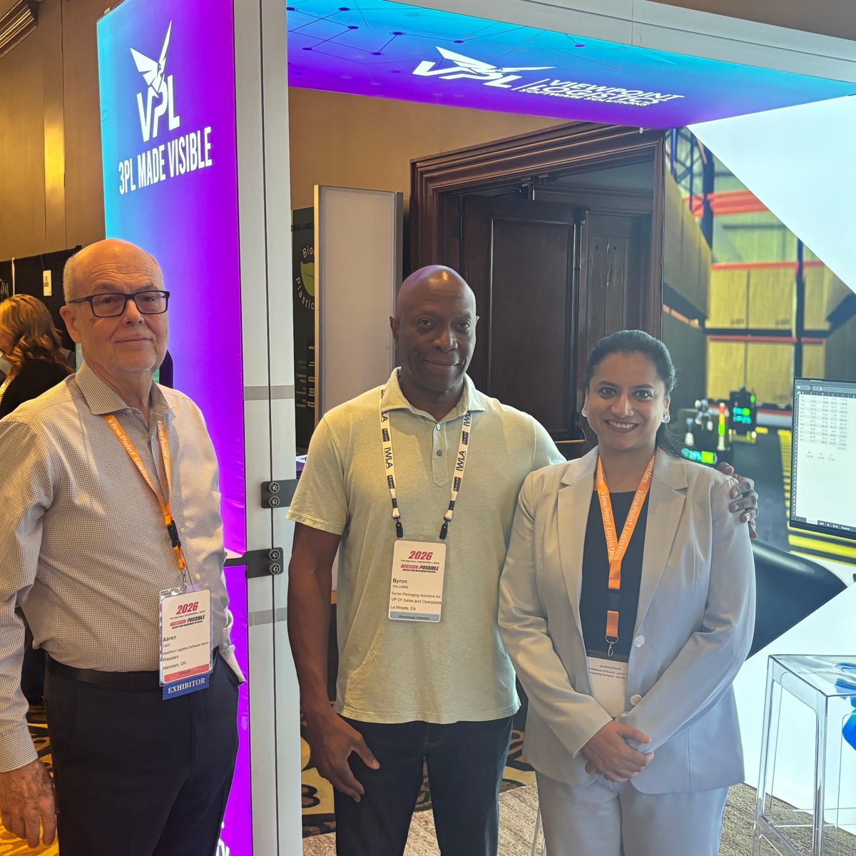VPLSoftware's tweet photo. Nothing better than seeing our clients drop by the booth at IWLA 2026.

Real conversations. Real operations. Real results.

If you're attending, come visit us at Booth #500, We’d love to connect.

#IWLA #3PL #Logistics #WMS #3PLSoftwareSolutions #Multi-Client https://t.co/RKFpBOXRPj
