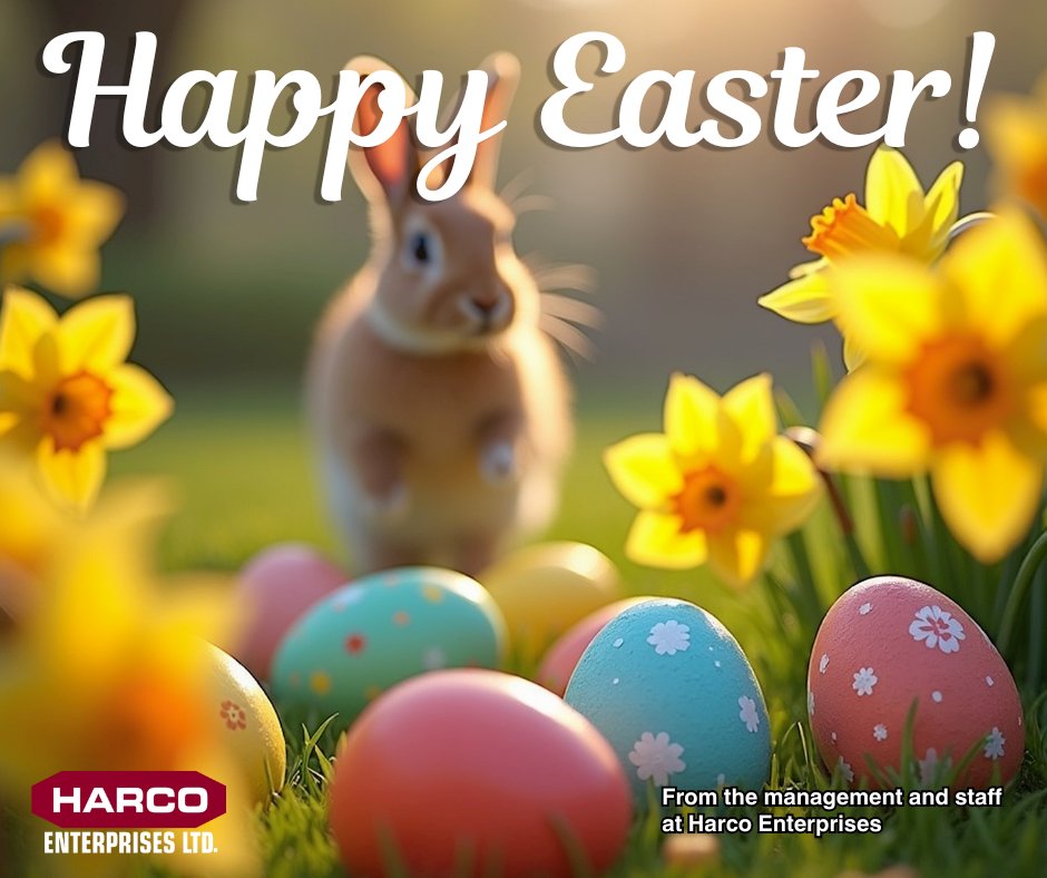 Happy Easter from the management and staff at Harco Enterprises. #HappyEaster2026 #happyeastereveryone #happyeaster