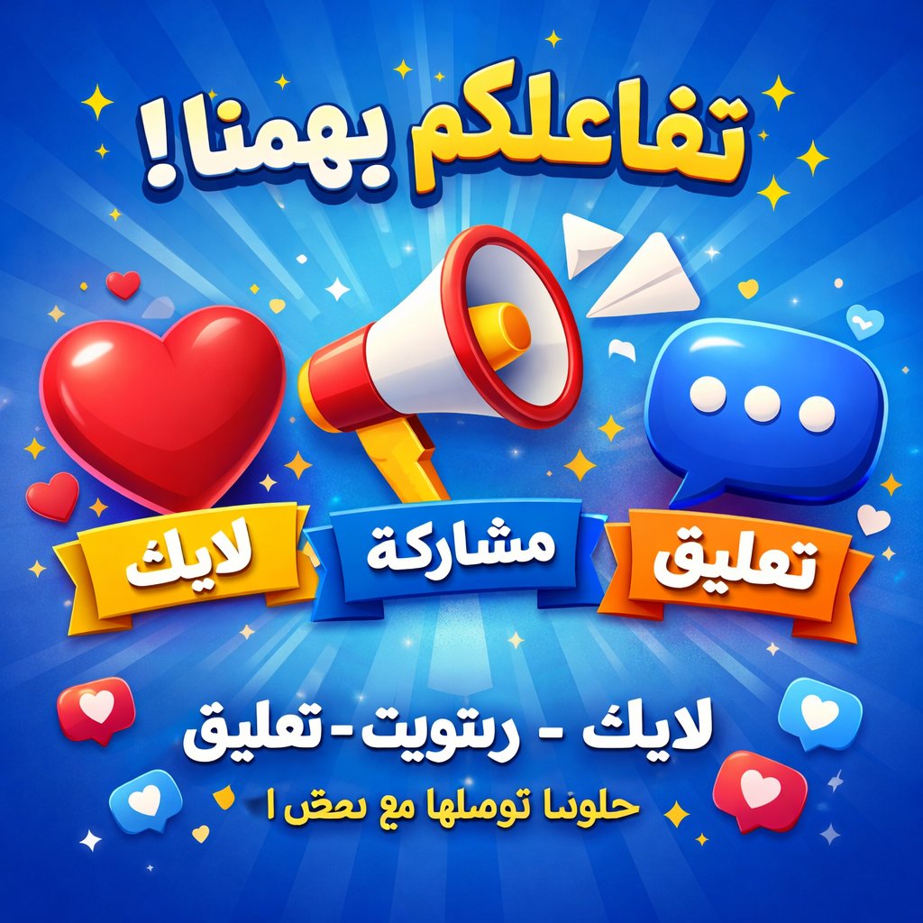 حسابك تحت1K حط نقطه وتفاعل مع الردود يجيك المتابعه