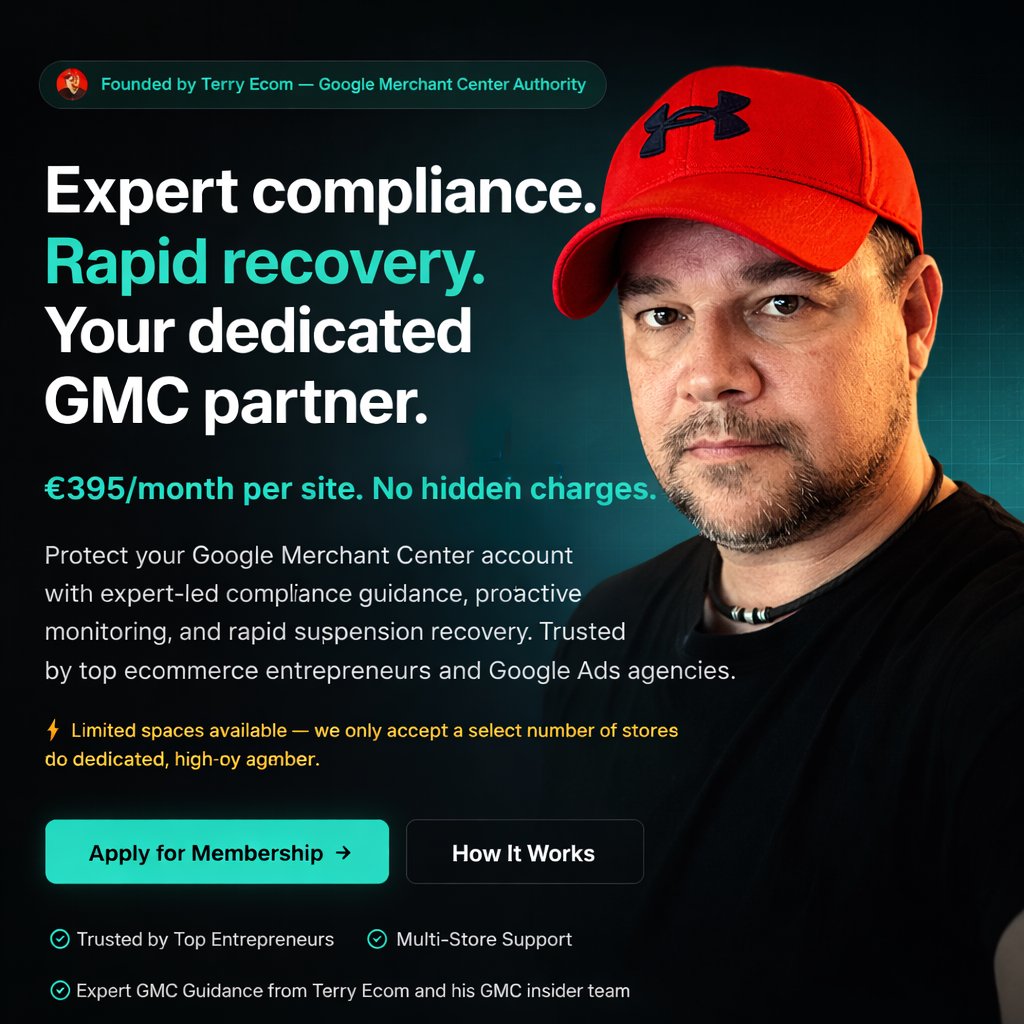 Terry Ecom | Google Merchant Center | Google Ads tweet media