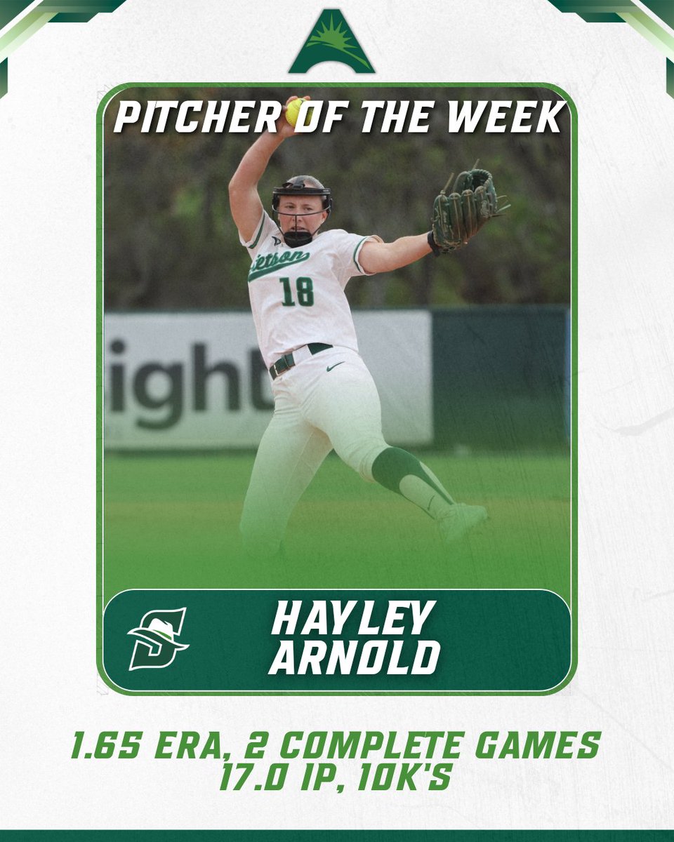 Stetson Softball tweet media