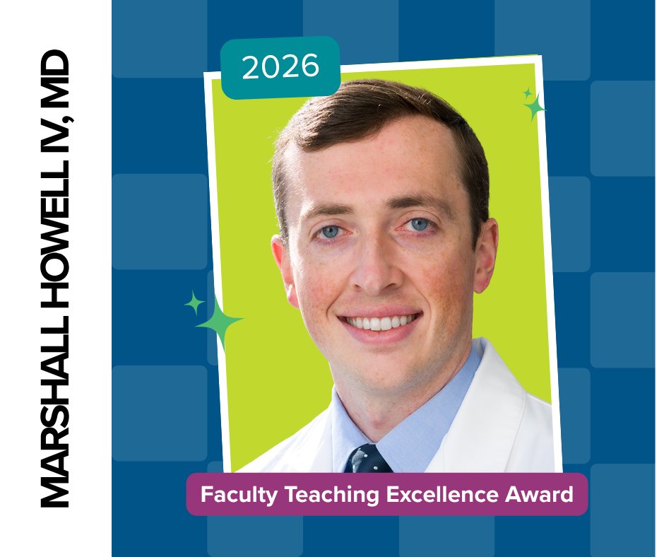 emresidents's tweet image. Congratulations to Marshall Howell IV, MD, of @DallasEMed, recipient of the 2026 EMRA Faculty Teaching Excellence Award.

Thank you for your commitment to medical education and training future emergency physicians!

#EMRA #EmergencyMedicine #MedEd #EMRAAwards #TeachingExcellence