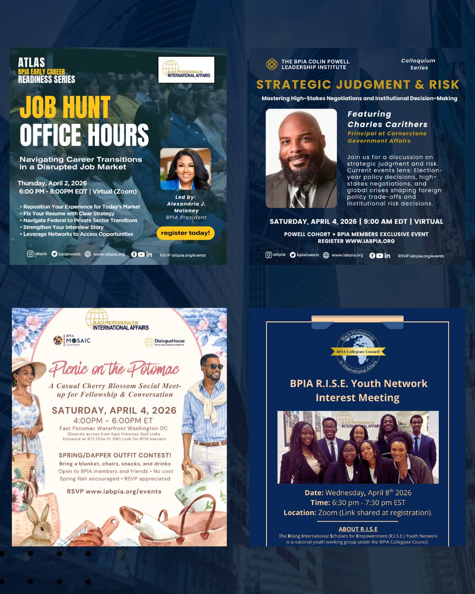 Black Professionals in International Affairs-BPIA tweet media
