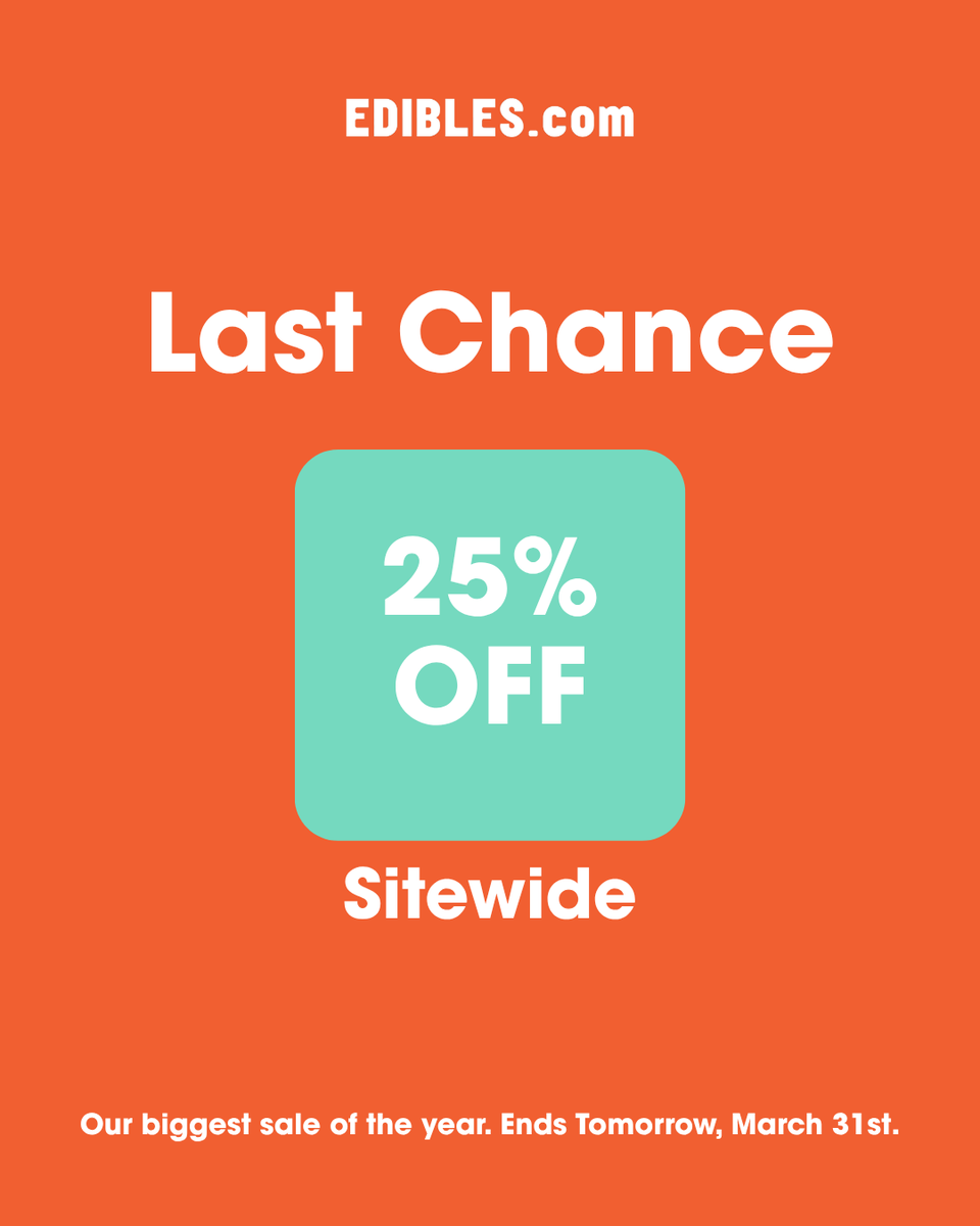 Now is the time to stock up.
Our biggest sale of the year ends tomorrow at midnight ✨