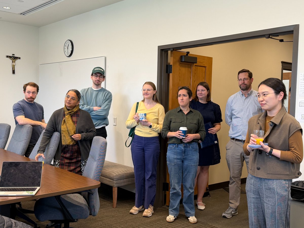nd_econ's tweet photo. Congratulations to Dr. Ge Sun, who successfully defended her dissertation today. Ge will be headed off to the University of Arkansas as an assistant professor later this summer. https://t.co/xyzA8h03C8