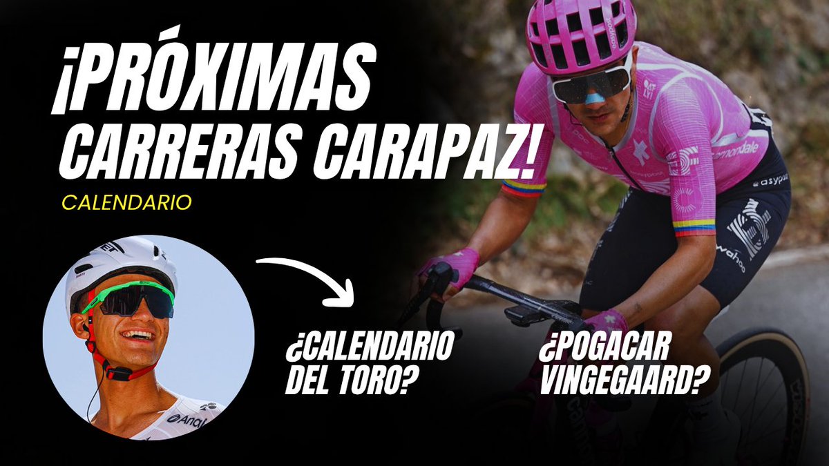 ¡Próximas carreras! ¿Cuándo compite Richard Carapaz? ¿Isaac del Toro? ¿Cuándo es el duelo Tadej Pogacar vs Jonas Vingegaard? Calendario Remco Evenepoel 🇪🇨🇲🇽 youtu.be/hkPRplOgtY4