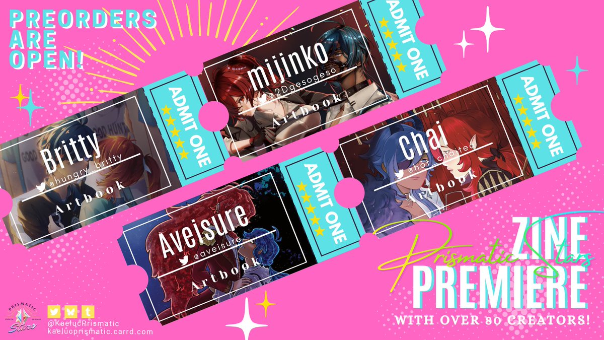 Prismatic Stars: a Kaeluc Zine (Ext: Apr 6) tweet media