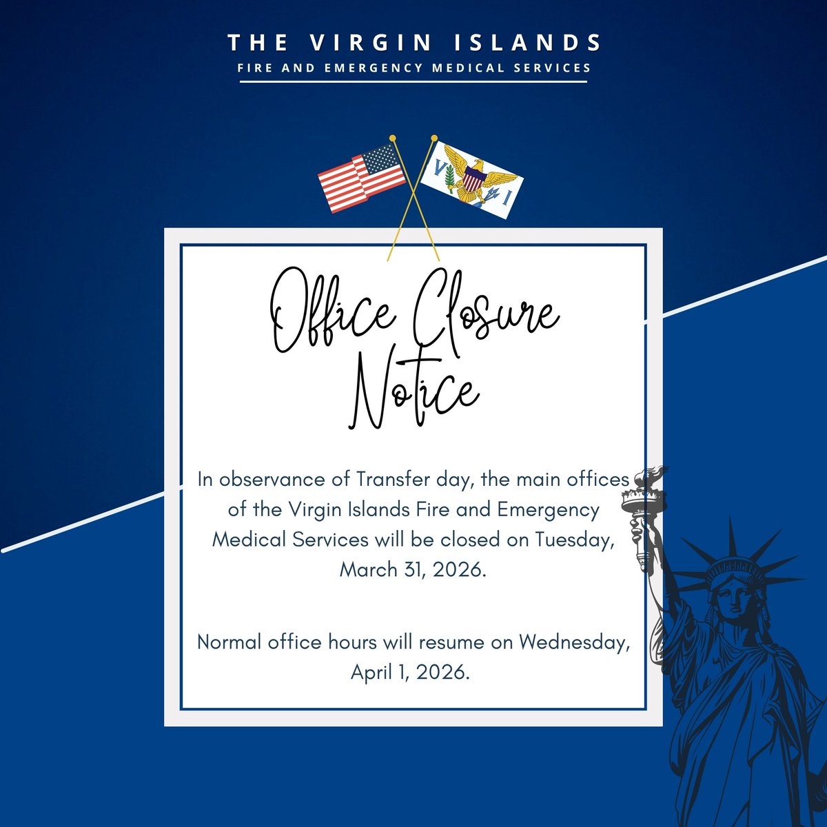 VI Fire and Emergency Medical Services tweet media