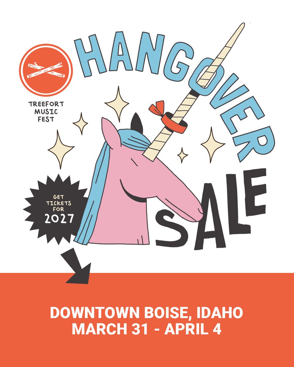 treefortfest's tweet photo. Treefort 2026 may be over, but we’re keeping the party going. Next year will be year 15, let’s celebrate! 🦄

Ticket link in bio! 🎟️ https://t.co/Dwc8mAh8Eb
