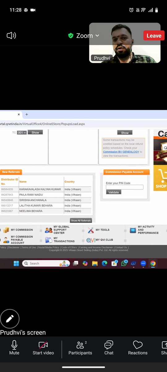 Naveen13412681's tweet image. Sir requesting @IN_HQ_SNC and @indiannavy to kindly look into complaints where the name Prudhvi Behera has been mentioned in connection with QNet style recruitment and inducement patterns Victims are seeking verification of this matter #QNet @IN_Venduruthy @IN_Garuda