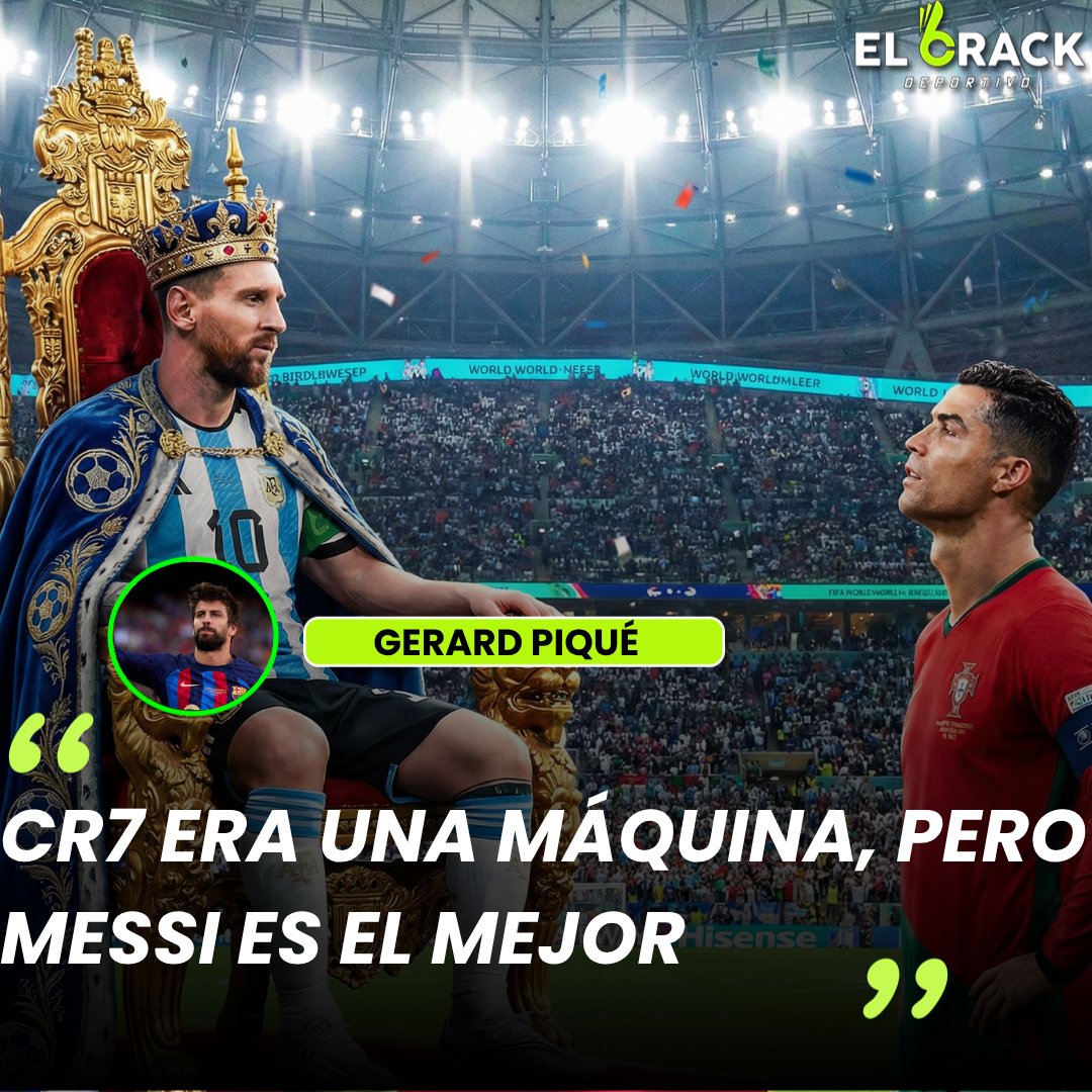 🔥🎙️ 𝗣𝗜𝗤𝗨É 𝗘𝗟𝗜𝗚𝗜Ó 𝗬 𝗚𝗘𝗡𝗘𝗥Ó 𝗗𝗘𝗕𝗔𝗧𝗘 🔥🎙️

𝗘𝗹 𝗲𝘁𝗲𝗿𝗻𝗼 𝗰𝗮𝗿𝗮 𝗮 𝗰𝗮𝗿𝗮 𝗲𝗻𝘁𝗿𝗲 𝗟𝗶𝗼𝗻𝗲𝗹 𝗠𝗲𝘀𝘀𝗶 𝘆 𝗖𝗿𝗶𝘀𝘁𝗶𝗮𝗻𝗼 𝗥𝗼𝗻𝗮𝗹𝗱𝗼 𝘀𝘂𝗺ó 𝘂𝗻𝗮 𝗻𝘂𝗲𝘃𝗮 𝘃𝗼𝘇 𝗱𝗲 𝗽𝗲𝘀𝗼: 𝗚𝗲𝗿𝗮𝗿𝗱 𝗣𝗶𝗾𝘂é. 𝗬 𝗰𝗼𝗺𝗼 𝗲𝗿𝗮 𝗱𝗲