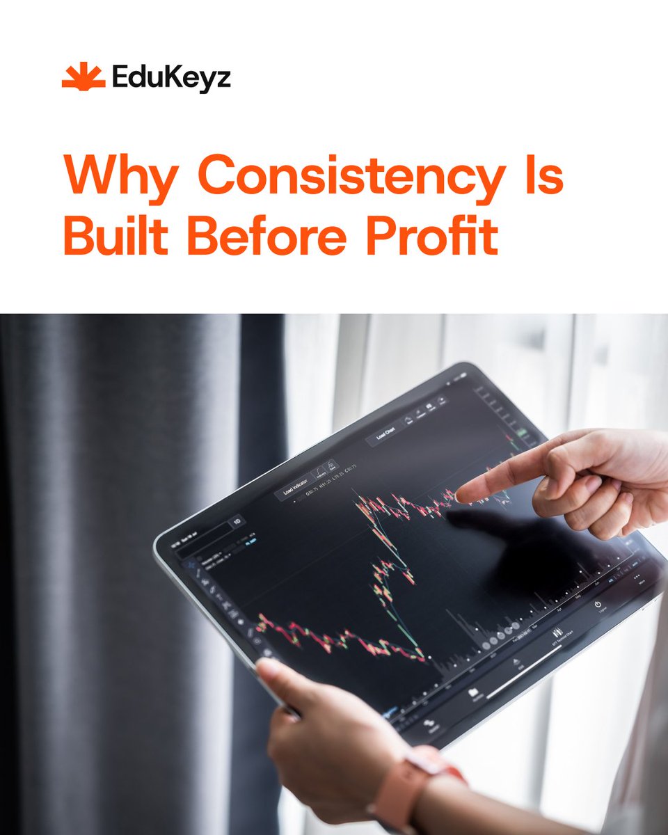edukeyzcom's tweet photo. Why Consistency Is Built Before Profit

🟧 Profit is a result, not the goal.
⚪️ Consistency = rules, discipline, repeatable actions.
🟠 Strong process → stable performance.
#Consistency #TradingDiscipline https://t.co/7wJs46twgK
