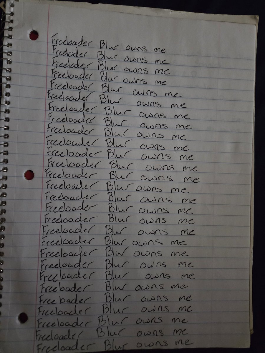 Freeloader Blur tweet media