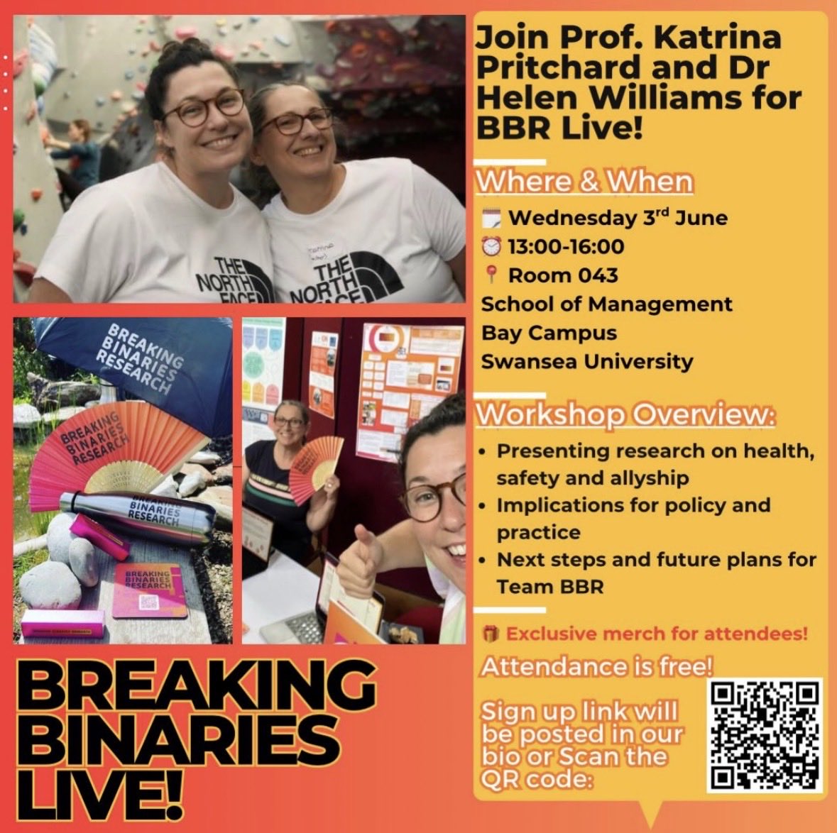 BreakBinaries's tweet photo. Breaking Binaries Live!  
🗓️Wednesday 3rd June
⏰13.00-16.00
📍Swansea University School of Management, SoM 043

Registration required: 
https://t.co/XZCARVNvti https://t.co/Pb4C69gCAv