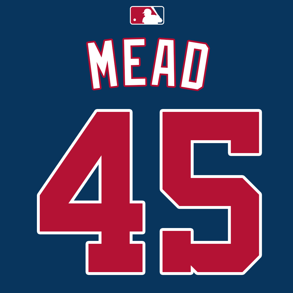 NumbersMLB's tweet image. INF Curtis Mead will wear number 45. Last worn by LHP Konnor Pilkington in 2025. #Nationals