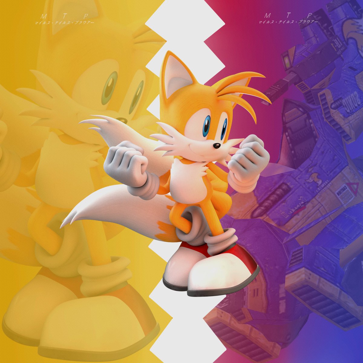 Tails Sand I made these renders of Tails, Tails rig made by @TBSF_YT! # ...