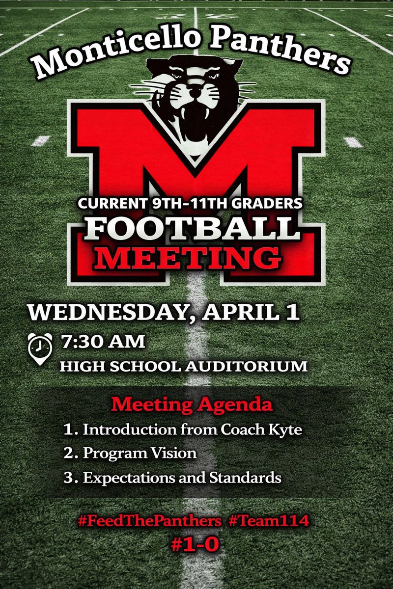 Monticello Football tweet media