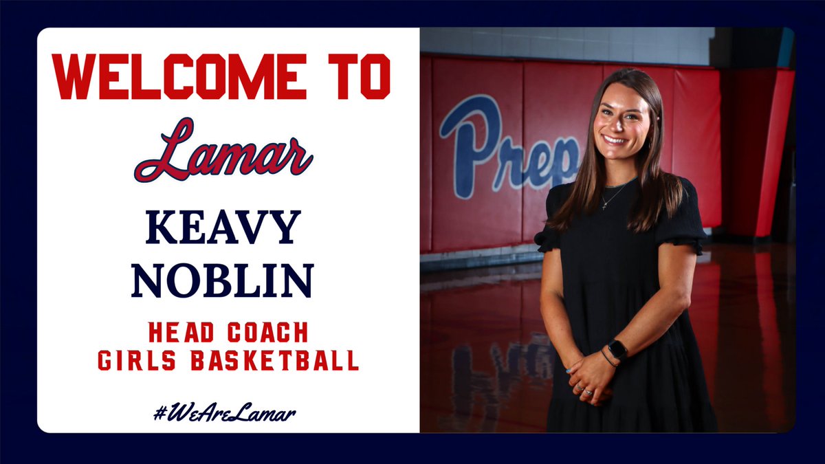 lamarraiders's tweet photo. Lamar School is proud to announce Keavy Noblin as our next Head Coach for girls basketball! Coach Noblin arrives at Lamar after spending the last 6 years at Jackson Preparatory School. We are thrilled to have Coach Noblin joining the Lamar family!

#WeAreLamar https://t.co/LDe1R32BYd