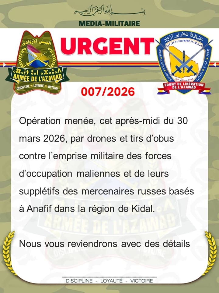 Armée de l'Azawad tweet media